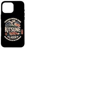 Kitsune Fox Spirit Japan Lager Mt Fuji Kanji Souvenir Coque pour iPhone 16 Pro Max
