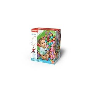 DQB DeQUBE Fisher Price - Pack de 100 balles Multicolores - 6 Couleurs diff&eacute;rentes - Diam&egrave;tre 5,5 cm (Deqube 920D00176)