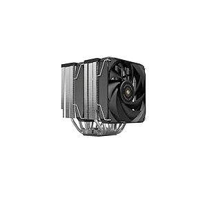 Watio Wave Ventilateur universel de 120 mm, noir, avec 3 ports, éclairage LED et haute efficacité de refroidissement