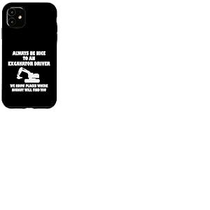 Excavator Driver Excavatrice avec Inscription « Bauarbeiter » Coque pour iPhone 11