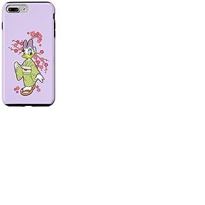 Disney Daisy Duck in Kimono Cherry Blossoms Spring Sakura Coque pour iPhone 7 Plus/8 Plus