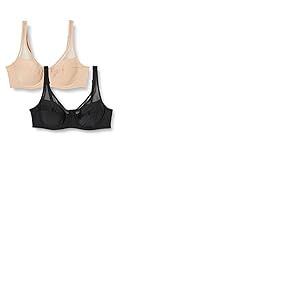 DIM Soutien-Gorge Femme Avec Armatures Generous Classique Maintien Parfait x2, New Skin/Noir, 105D