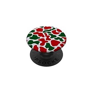 Motif camouflage de Noël motif vacances vintage camouflage rétro PopSockets PopGrip Adhésif