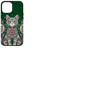 Mandala Mignon Chat Mandala Coque pour iPhone 12 Pro Max