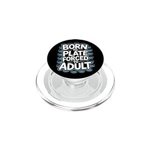 Né dans l'assiette, forcé à un microbiologiste adulte PopSockets PopGrip pour MagSafe