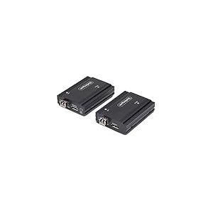 StarTech.com Extendeur KVM DisplayPort sur Fibre Optique, 4K 60Hz, Kit d'Extension de Console, Jusqu'à 300m (Multi-Mode) avec Modules SFP+ Pré-Installés, 3X USB HID