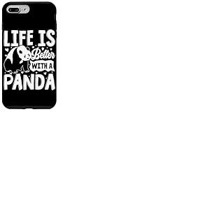 La Vie est Meilleure avec Un Panda Coque pour iPhone 7 Plus/8 Plus