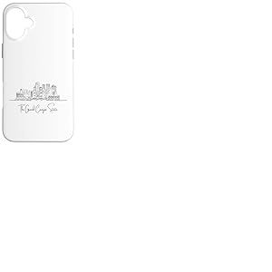 Arizona Home Skyline Souvenir d'art de voyage dessiné à la main Noir Coque pour iPhone 16 Plus