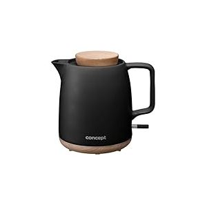 Concept RK0086 Bouilloire &eacute;lectrique &eacute;l&eacute;gante en c&eacute;ramique, 1 l, noir