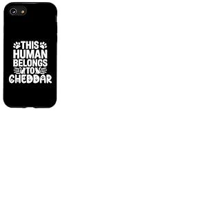 Nom du chat Cheddar Humain appartient au nom du chat Cheddar Coque pour iPhone SE (2020) / 7 / 8