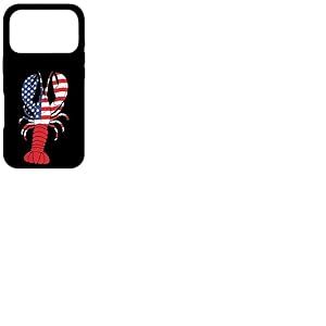 &Eacute;crevisse Homard Drapeau am&eacute;ricain &eacute;crevisses patriotiques Hommes Femmes Enfants Coque pour iPhone 17 Pro