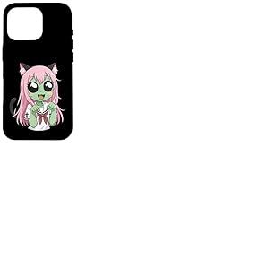 Kawaii Cat Girl Alien Nekomimi Anime Funny Otaku Coque pour iPhone 16 Pro