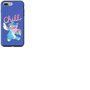 Disney Lilo and Stitch Neon Ice Cream Chill Drip Coque pour iPhone 7 Plus/8 Plus