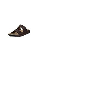 ECCO Men's Cozmo M Flat Sandal, Potting Soil, 39 EU