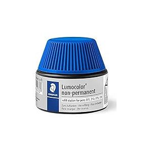 Lumocolor 487 15 - Flacon Recharge 15 Ml Pour Feutres Non-Permanents 311/312/315/316 Bleu