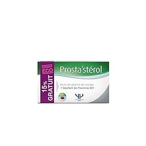 Prosta’stérol – complément alimentaire Homme - prostate et confort urinaire – huile de pépin de courge titrée en phytostérol, zinc, pollen – Yves Ponroy 120 capsules