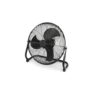 PROFI CARE Proficare, Brasseur d'air Design Rétro Inox Noir 50 cm PC-VL3067WM, Ventilateur Silencieux 120W, 3 Niveaux de Vitesse, Angle d'Inclinaison Réglable, Grille Métal, Haute Stabilité