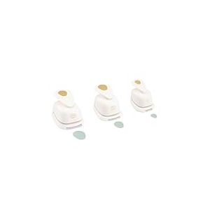 Vaessen Creative Lot de 3 perforatrices à motif d'œufs - Jusqu'à 250 g/m² - Pour bricolage avec papier et scrapbooking