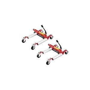 VEVOR Chariot de Manutention de Voiture Capacité 680 kg Lot de 2, Chariot Déplace Voiture Hydraulique, Roues Rotatives à 360 °, Aide à la Manœuvre Positionnement pour Véhicule Camion Remorque