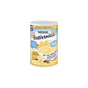 Nestl&eacute; B&eacute;b&eacute; - Babivanille C&eacute;r&eacute;ales D&eacute;shydrat&eacute;es D&egrave;s 10 Mois - Bo&icirc;te m&eacute;tal de 400g (Lot de 6)