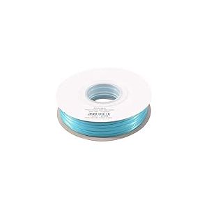 Vaessen Creative Ruban Satin - Bleu - 100 m x 3 mm - Bolduc - Turquoise - Biais de Couture - pour Cadeau, Emballage, Bouquet Mariage, Cheveux et Ballon