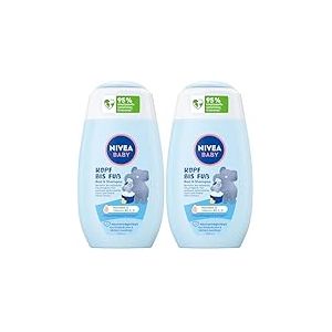 NIVEA Shampoing et bain pour b&eacute;b&eacute; - T&ecirc;te &agrave; pieds - 200 ml (Lot de 2)