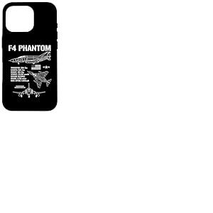 F-4 Phantom Fighter Jet Specs Avion Militaire F4 Phantom Coque pour iPhone 16 Pro
