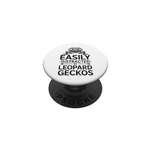 Geckos léopard distrait drôle PopSockets PopGrip Adhésif