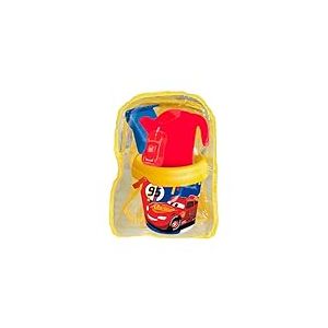 Smoby - Sac à Dos avec Seau de Plage Complet Cars - Set avec Pelle, râteau, Tamis, arrosoir et Moule - Jouet pour Enfants à partir de 18 Mois (7600862228)