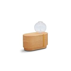 Zen’Arôme Diffuseur d’Huile Essentielle par Nébulisation à Froid Cimia, Conserve Les Vertus des HE pour l’Aromathérapie, Bouton Tactile, en Bois FSC et Verre, Éclairage LED et Housse de Transport