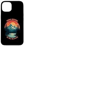 Funny Camping Hiking Think Outside No Box Necessary Coque pour iPhone 13