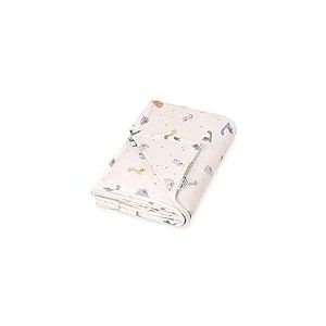 Julius Zöllner LittleDinos Couverture doublée en Jersey de Coton | Taille 70 x 100 cm | Fabriqué en Allemagne | Certifié Oeko-Tex Standard 100