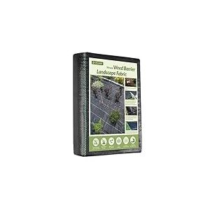 Velway Toile de Paillage 1,2x15M - Geotextile de Paillage Contre Les Mauvais Herbes en 100g/m² Fibres de Polypropylène Tissées Perméable à l'eau, Résiste Rayons UV, Anti Repousse