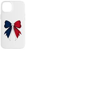 Drapeau france fierté française coquette noeud coquette noeud fille maman Coque pour iPhone 14 Plus