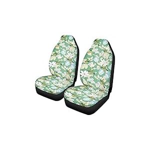 TOADDMOS Housse de si&egrave;ge Avant de Voiture, Motif Floral avec Colibri, Protection Universelle pour si&egrave;ge de Voiture, Compatible avec la Plupart des v&eacute;hicules, Accessoires d&eacute;coratifs, Vert