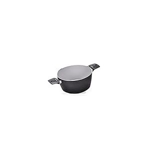 Moneta Futura Casserole Ø24 cm, revêtement FineGres naturel anti-adhésif, convient également aux plaques à induction 100% fabriquée en Italie