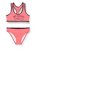 Haute pression Fille R9057 Maillot de bain deux pi ces, Corail Fluo, 12 ans EU