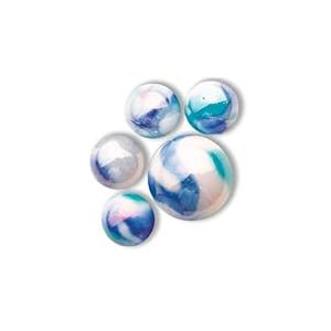mesbilles - 25 Billes en Verre Tigre Intense : 24 Billes et 1 Calot