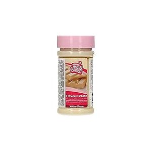 FunCakes P&acirc;te Aromatisante Choco Blanc: Ar&ocirc;mes alimentaires, bon go&ucirc;t, parfait pour la d&eacute;coration de g&acirc;teaux, convient pour la p&acirc;te et les garnitures. 100g.