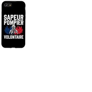 Sapeur Pompier Volontaire pour nos H&eacute;ros Pompier Homme Femme Coque pour iPhone SE (2020) / 7 / 8
