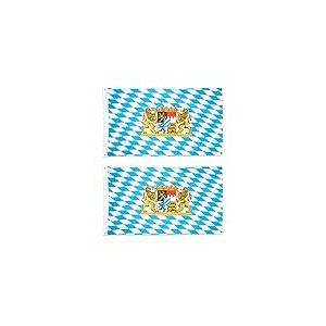 Beistle 53332 Lot de 2 Drapeaux Bavarois Multicolore