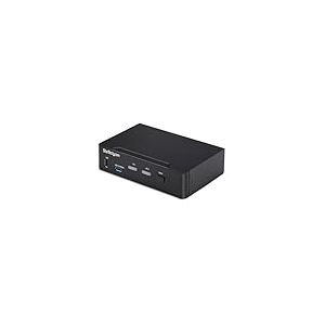 StarTech.com Switch KVM DisplayPort 2 Ports, 4K 60 Hz, DP 1.2, Gestion EDID, Hub USB 3.0 2 Ports, 4 Ports USB HID, TAA