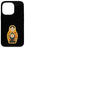 Matriochka Poupée Russe en Bois empilable Coque pour iPhone 13 Pro