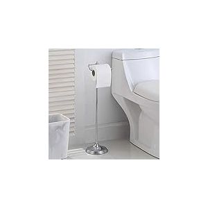 SunnyPoint – Porte-Rouleau de Papier Toilette sur Pied avec Fonction réserve, Finition chromée