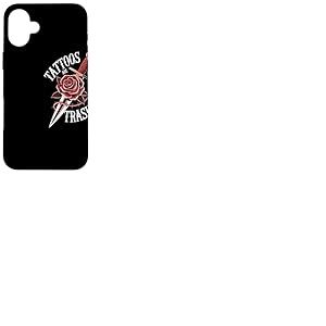 Tattoos Are Trashy Rose Dague Anti Tatouage Opinion Coque pour iPhone 16 Plus
