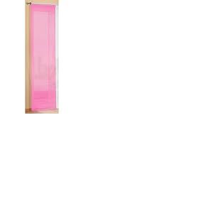 Gardinenbox 85589 - Panneau Japonais Transparent - Coulissant - avec Fixations - Rose, Rosa, 245 x 60 m