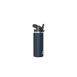 Super Sparrow Gourde Isotherme - 750ml - Paille Bouche Large Bouteille - sans BPA - SwivelSip Gourdes INOX - pour Sport, Voyages, L'école