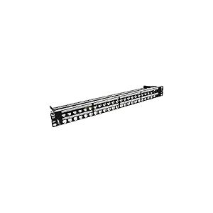 InLine 76848 &deg;C Patch Panel 48 Way Patch Keystone Snap-in Feuille Vide 48.3 cm/48,3 cm Noir