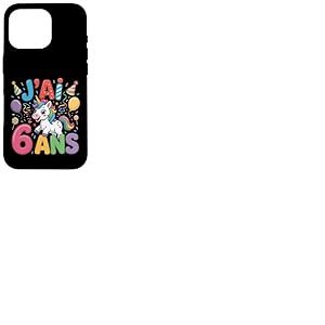 Enfant Licorne Enfant 6ans Anniversaire Garcon Fille Licorne Coque pour iPhone 16 Pro