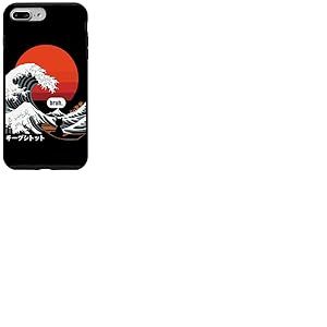 T-Shirt Japonais Bruh Great Wave Cat Japon R&eacute;tro Coque pour iPhone 7 Plus/8 Plus
